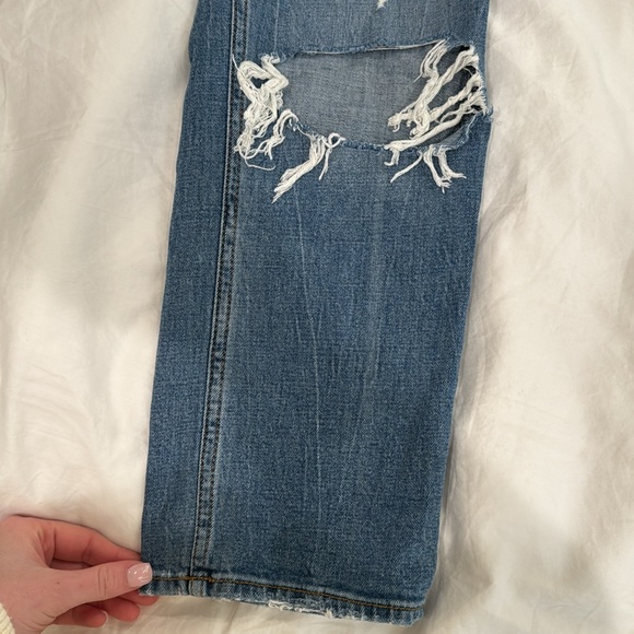 Abercrombie ankle straight ultra high rise jean in curve love style size 2/26 - Picture 3 of 6